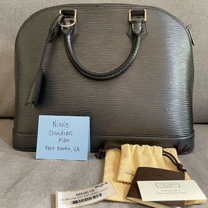 Louis Vuitton Alma PM Epi Anthracite